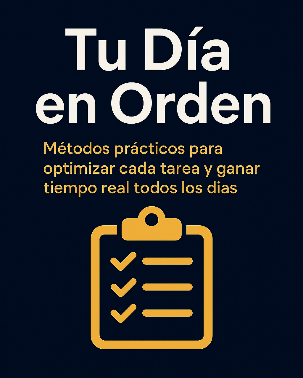 Tu Día en Orden - Métodos prácticos para optimizar cada tarea y ganar tiempo real todos los días